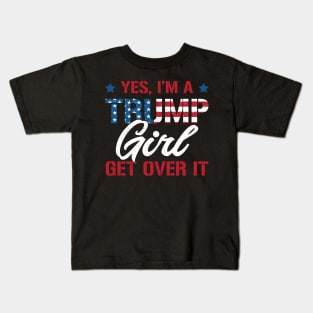 I'm Trump Girl Donald Trump President T-shirt Funny Trump 2020 Election Kids T-Shirt